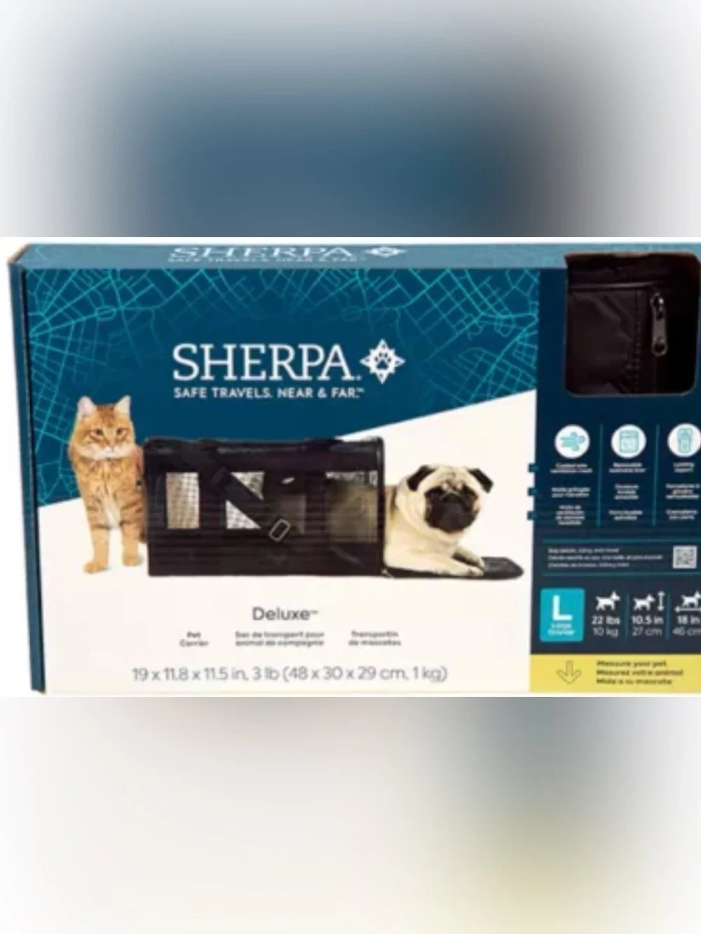 Sherpa Deluxe Guaranteed On Board Soft Sided Dog & Cat Carrier - Soft Travel